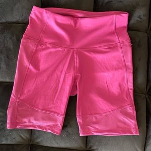 Purple Workout Biker Shorts